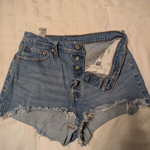 Women's Blue Denim Shorts